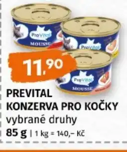 Terno Prevital konzerva pro kočky nabídka