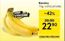 Tesco Banány nabídka