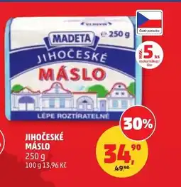 Penny Market Madeta jihočeské máslo nabídka