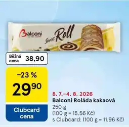 Tesco Balconi Roláda kakaová nabídka