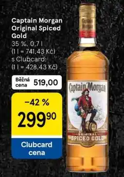 Tesco Captain Morgan Original Spiced Gold nabídka