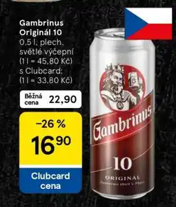 Tesco Gambrinus Originál 10 nabídka