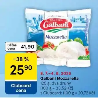 Tesco Galbani mozzarella nabídka