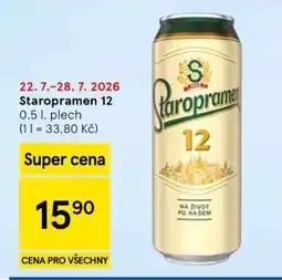 Tesco Staropramen 12 nabídka