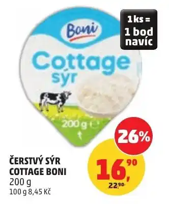 Penny Market Čerstvý sýr cottage boni nabídka