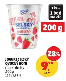 Penny Market Jogurt selský ovocný boni nabídka