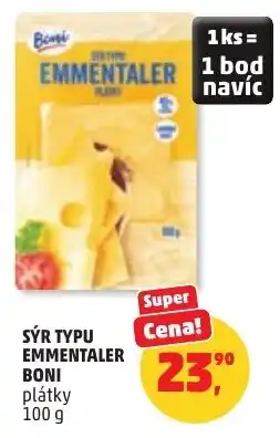 Penny Market Sýr typu emmentaler boni nabídka