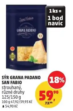 Penny Market Sýr grana padano san fabio nabídka