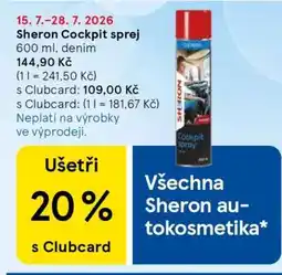Tesco Sheron Cockpit sprej nabídka