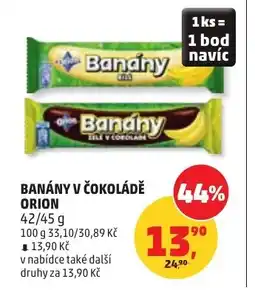 Penny Market Banány v čokoládě orion nabídka