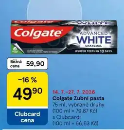 Tesco Colgate zubní pasta nabídka