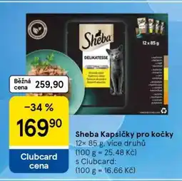 Tesco Sheba kapsičky pro kočky nabídka