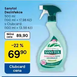 Tesco Sanytol dezinfekce nabídka