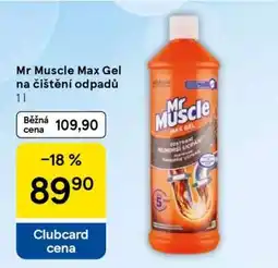 Tesco Mr Muscle Max gel na čištění odpadů nabídka