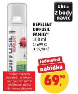 Penny Market Repelent diffusil family nabídka