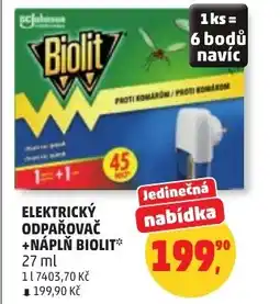 Penny Market Elektrický odpařovač + Náplň biolit nabídka