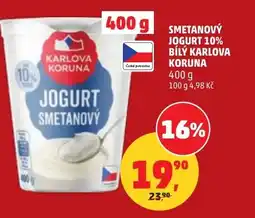 Penny Market Smetanový jogurt 10% bílý karlova koruna nabídka