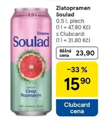 Tesco Zlatopramen Soulad nabídka
