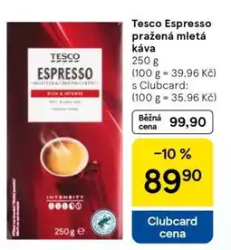 Tesco Tesco Espresso pražená mletá káva nabídka
