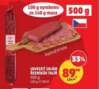 Penny Market Lovecký salám řezníkův talíř nabídka