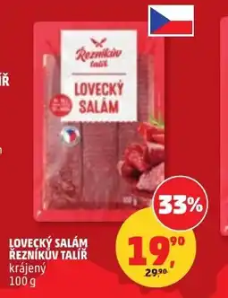 Penny Market Lovecký salám řezníkův talíř krájený nabídka