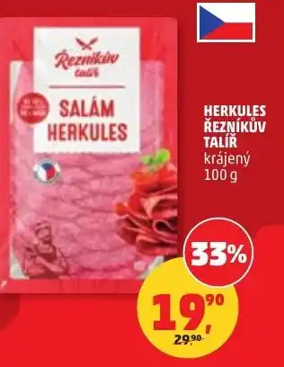 Penny Market Herkules řezníkův talíř krájený nabídka