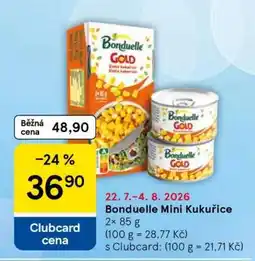 Tesco Bonduelle Mini Kukuřice nabídka