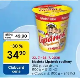 Tesco Madeta Lipánek rodinný nabídka