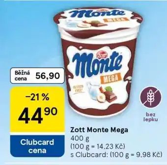 Tesco Zott Monte Mega nabídka