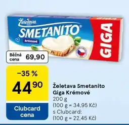 Tesco Želetava Smetanito Giga krémové nabídka