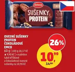 Penny Market Ovesné sušenky protein čokoládové Emco nabídka