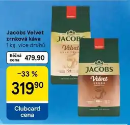 Tesco Jacobs Velvet Zrnková káva nabídka