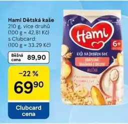 Tesco Hami Dětská kaše nabídka