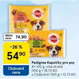 Tesco Pedigree kapsičky pro psy nabídka