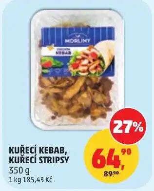 Penny Market Kuřecí kebab, kuřecí stripsy nabídka