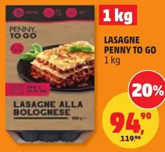 Penny Market Lasagne penny to go nabídka