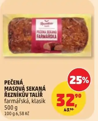 Penny Market Pečená masová sekaná řezníkův talíř nabídka