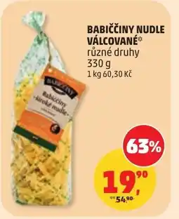 Penny Market Babiččiny nudle válcované nabídka