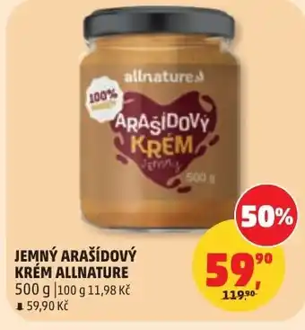 Penny Market Jemný arašídový krém allnature nabídka