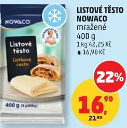 Penny Market Listové těsto nowaco nabídka