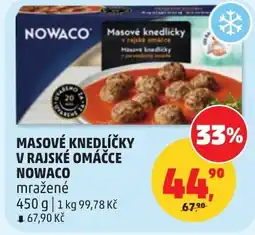 Penny Market Masové knedlíčky v rajské omáčce Nowaco nabídka