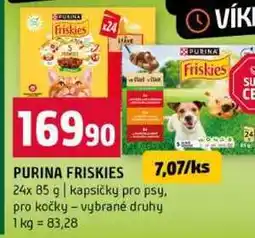 Terno PURINA FRISKIES 24x85g kapsičky pro psy, pro kočky vybrané druhy nabídka