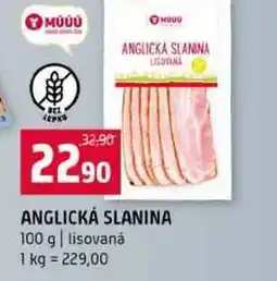 Terno ANGLICKÁ SLANINA 100 g lisovaná nabídka