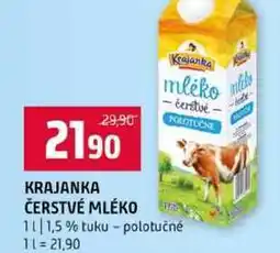 Terno KRAJANKA ČERSTVÉ MLÉKO 1,5% tuku polotučné nabídka
