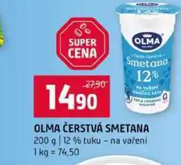 Terno OLMA ČERSTVÁ SMETANA 200 g 12% tuku na vaření nabídka