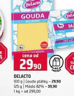 Terno DELACTO 100 g Gouda plátky 125 g Máslo 82% nabídka
