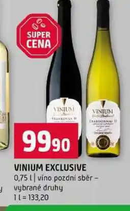 Terno VINIUM EXCLUSIVE 0,75l víno pozdní sběr vybrané druhy nabídka