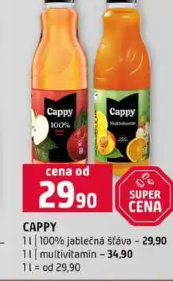 Terno Cappy 100% jablečná šťáva multivitamin nabídka