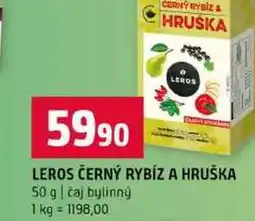 Terno LEROS ČERNÝ RYBÍZ A HRUŠKA 50 g čaj bylinný nabídka