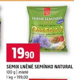Terno SEMIX LNĚNÉ SEMÍNKO NATURAL 100 g mleté nabídka